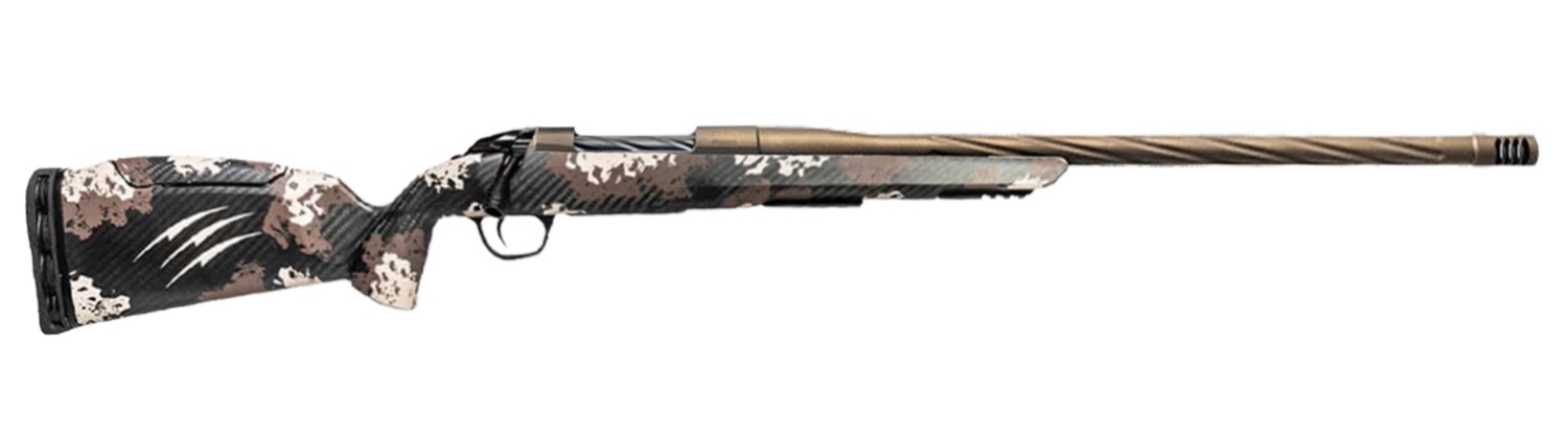 Fierce Firearms Twisted Rage LR Full Size 7mm PRC 3+1 20″ Smoked Bronze Cerakote Match Grade/Spiral Threaded Stainless Steel Barrel, Drilled & Tapped Receiver, Desert Shadow Camo Push Button Adj Comb