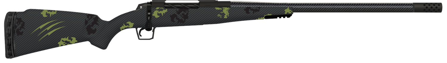 Fierce Firearms TROG300WIN24BF CT Rogue 300 Win Mag 3+1 24″ Carbon Fiber Barrel, Black Cerakote Titanium Rec, Forest Camo Rogue Stock