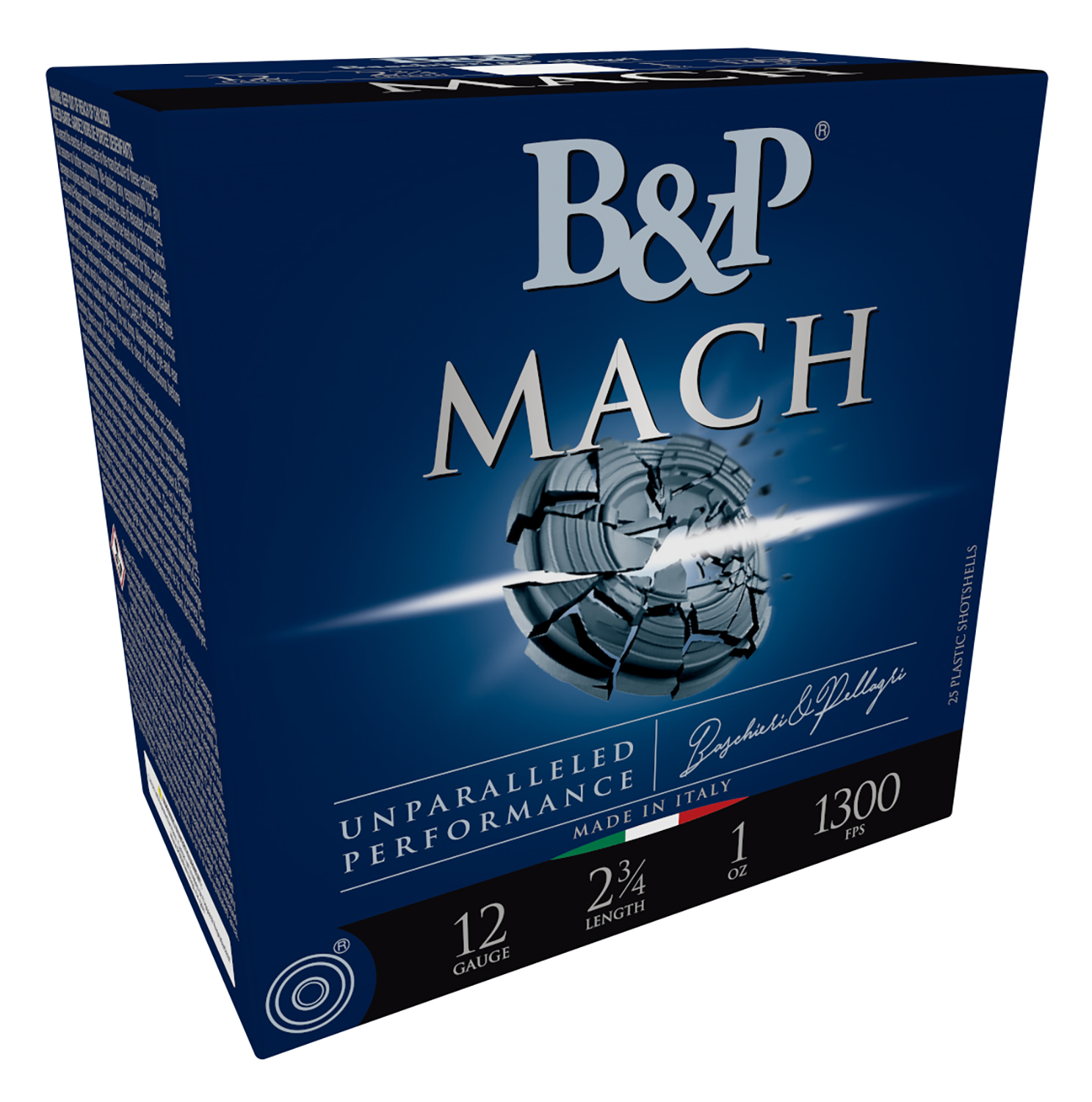 B&P 12B1F2H7 Competition F2 Mach 12Gauge 2.75″ 1oz 7.5Shot 25 Per Box/10 Case