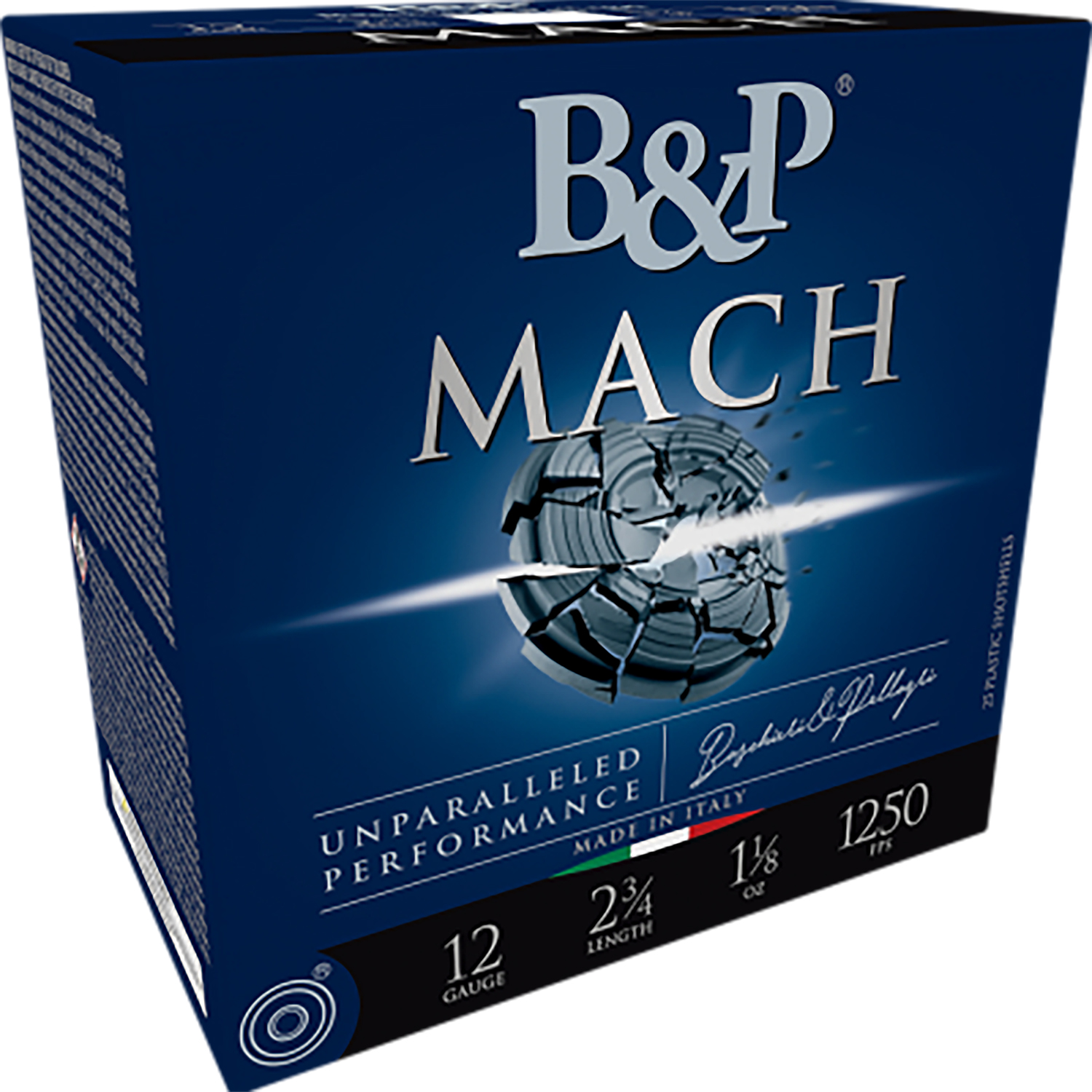 B&p Ammunition 12B18FH7 Mach 12Gauge 2.75″ 1 1/8oz 7.5Shot 25 Per Box/10 Case
