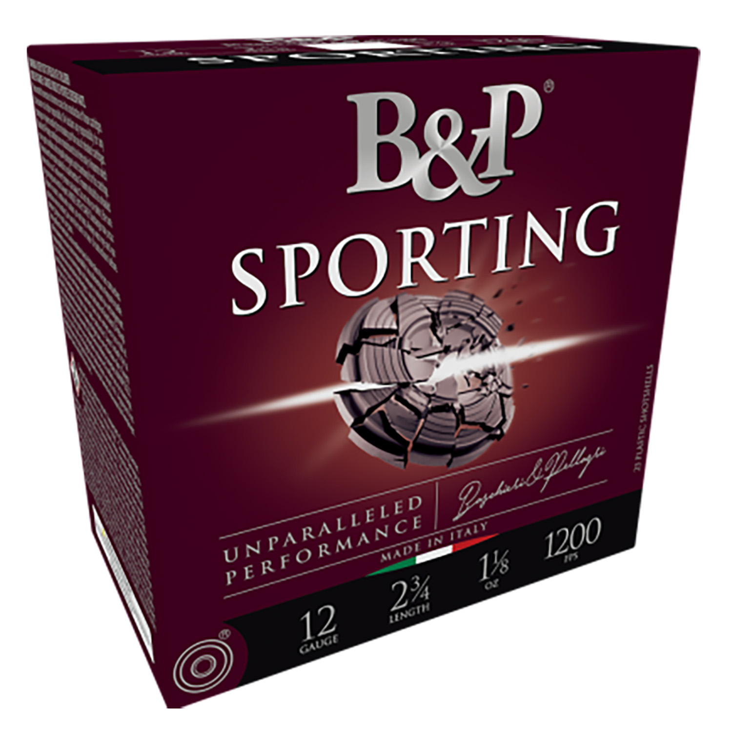 B&P 12B1SCL8 Sporting Clay 12Gauge 2.75″ 1oz 8Shot 25 Per Box/10 Case