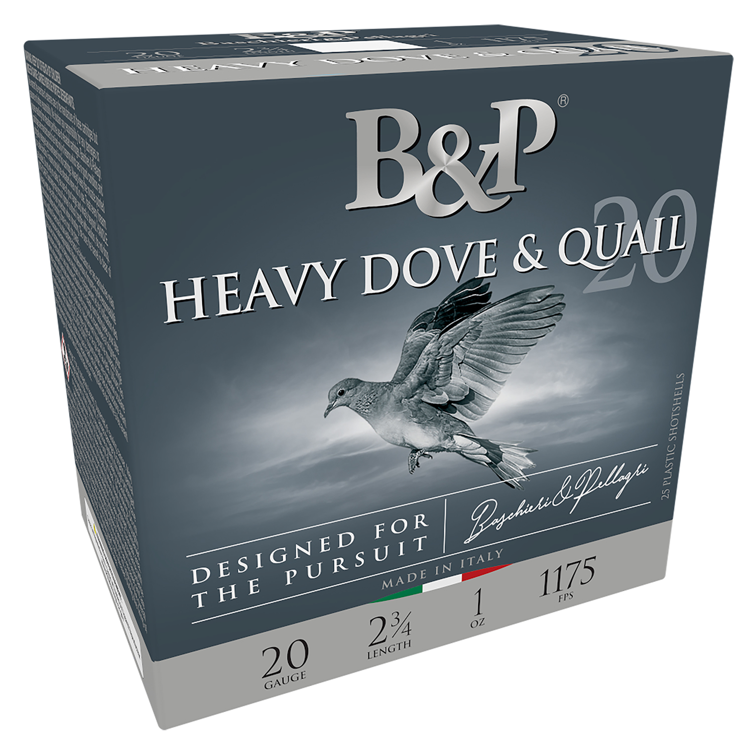 B&P Ammunition 20BD8 Heavy Dove & Quail 20Gauge 2.75″ 1oz 8Shot 25 Per Box/10 Case