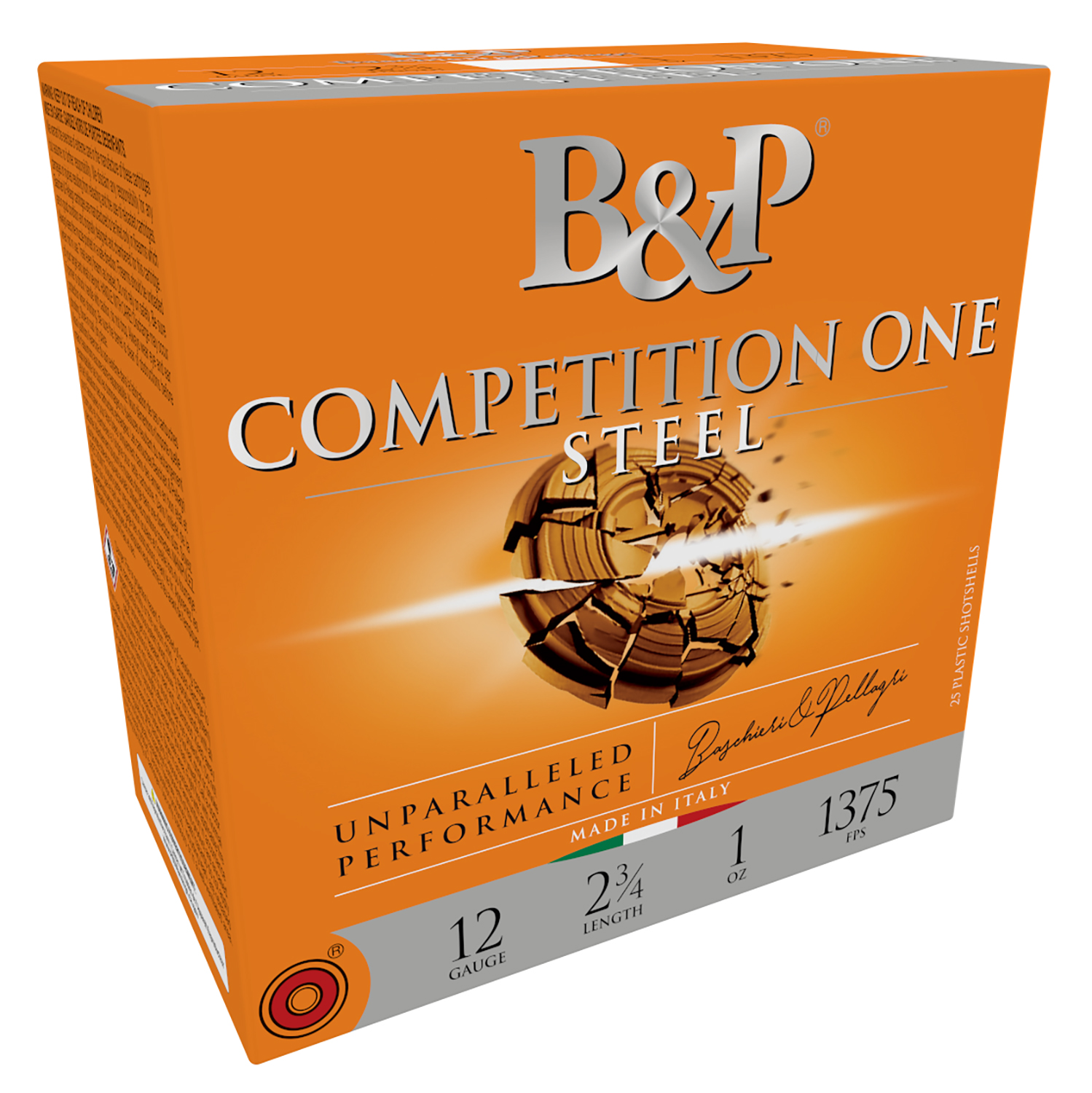 B&p Ammunition 12B1GCP7 Competition One 12Gauge 2.75″ 1oz 7.5Shot 25 Per Box/10 Case