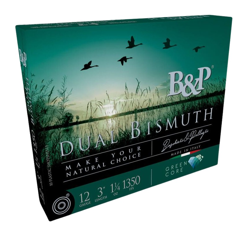 B&p Ammunition 12B4DB43 Dual Bismuth 12Gauge 3″ 1 1/4oz Bismuth 3/4Shot 10 Per Box/10 Case