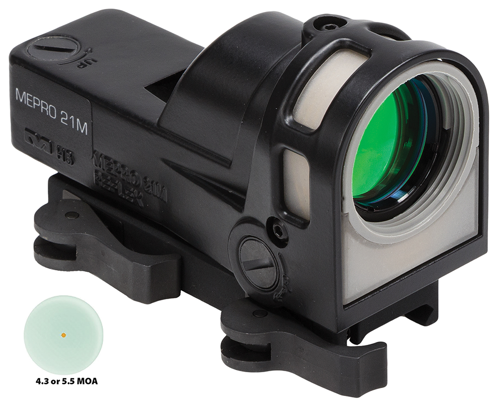 Meprolight USA 626210 M21  Black 1x 30 mm 4.3 MOA Red Dot