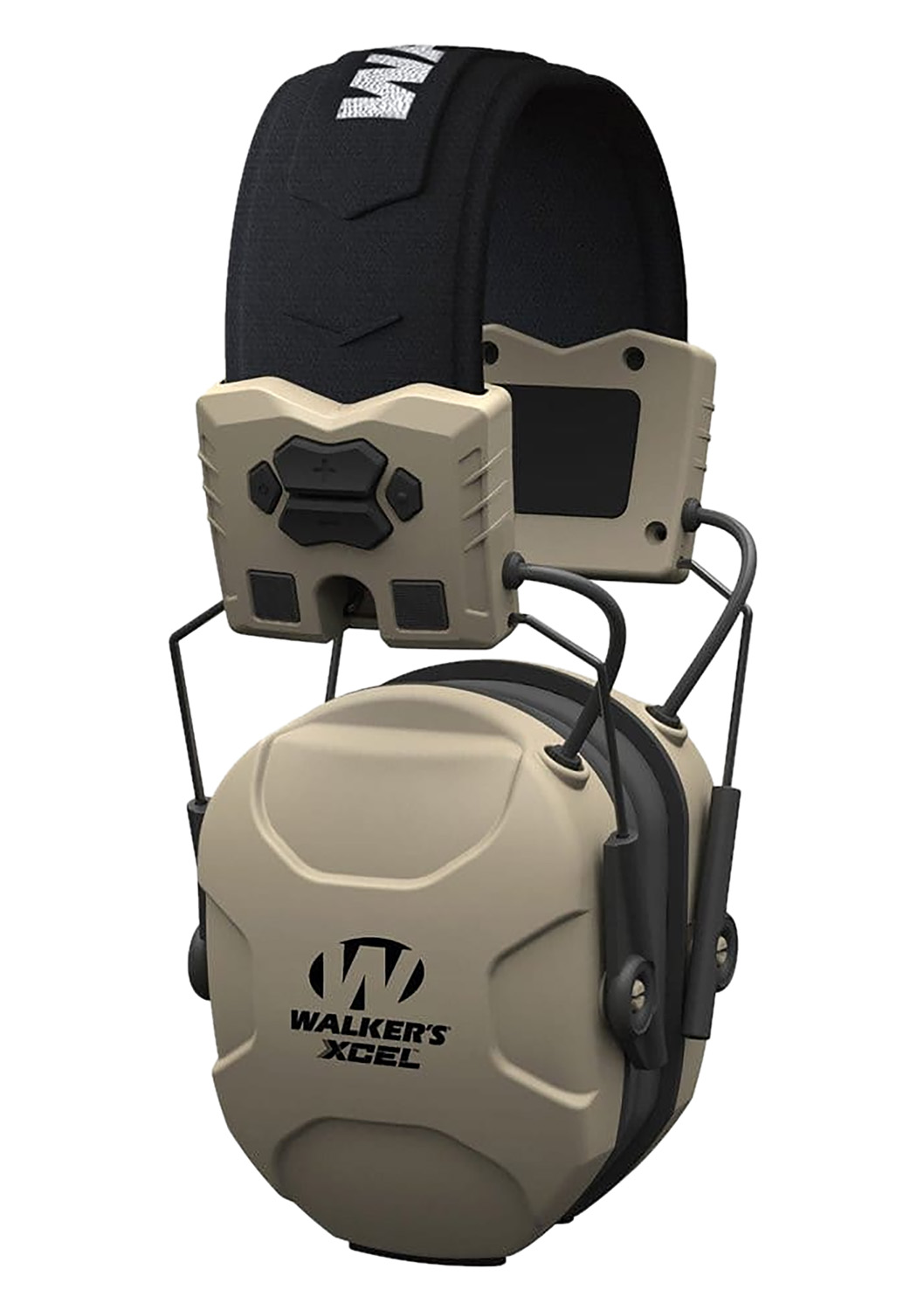 Walker’s GWPXSEM XCEL 100 Advanced Digital Muff 26 dB Over the Head Gray/Black Polymer