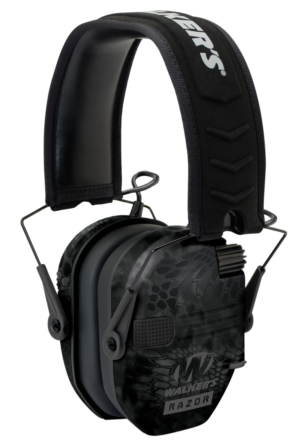 Walker’s GWPRSEMYP Razor Slim Electronic Muff 23 dB,Over the Head, Typhoon Camo/Black Polymer