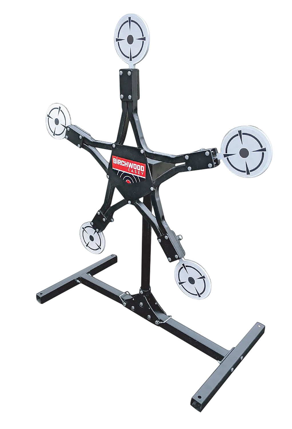 Birchwood Casey TXSPT Texas Star Plinking Target Handgun/Rifle/Shotgun Black/Gray AR500 Steel Star 0.37″ Thick Standing