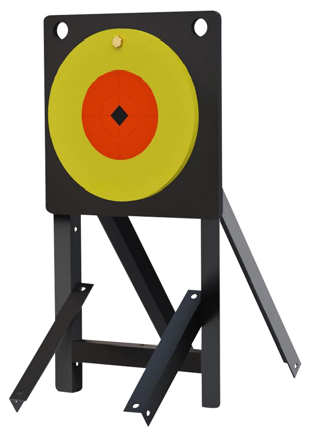 Birchwood Casey LCSPLR Large Range Spoiler Alert 10″ Orange/Yellow AR500 Steel Bullseye 0.50″ Thick Includes Crosshair Sticker