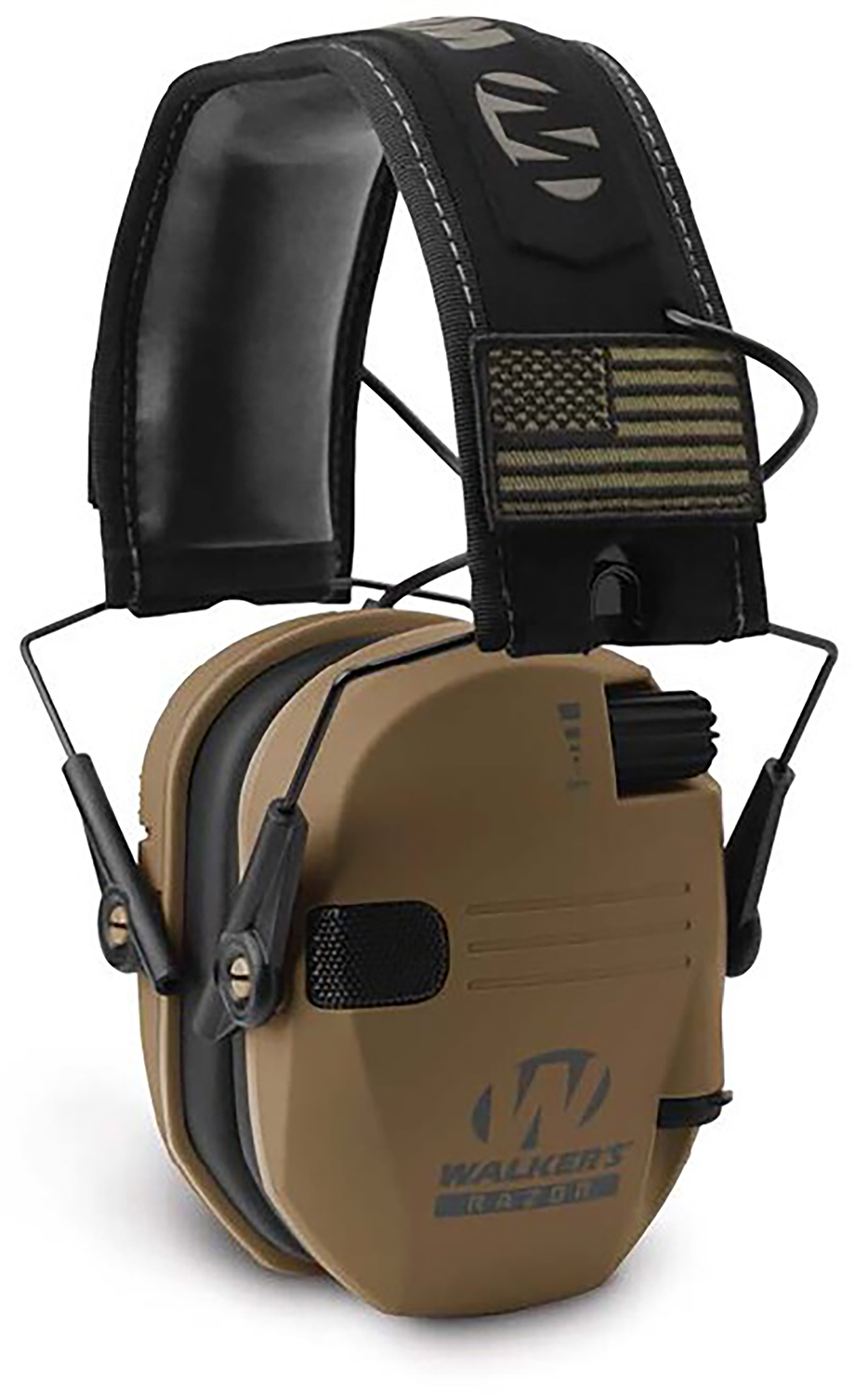 Walker’s GWPRSEMPATBB Razor Patriot Polymer 23 dB Over the Head Battle Brown/Black Adult