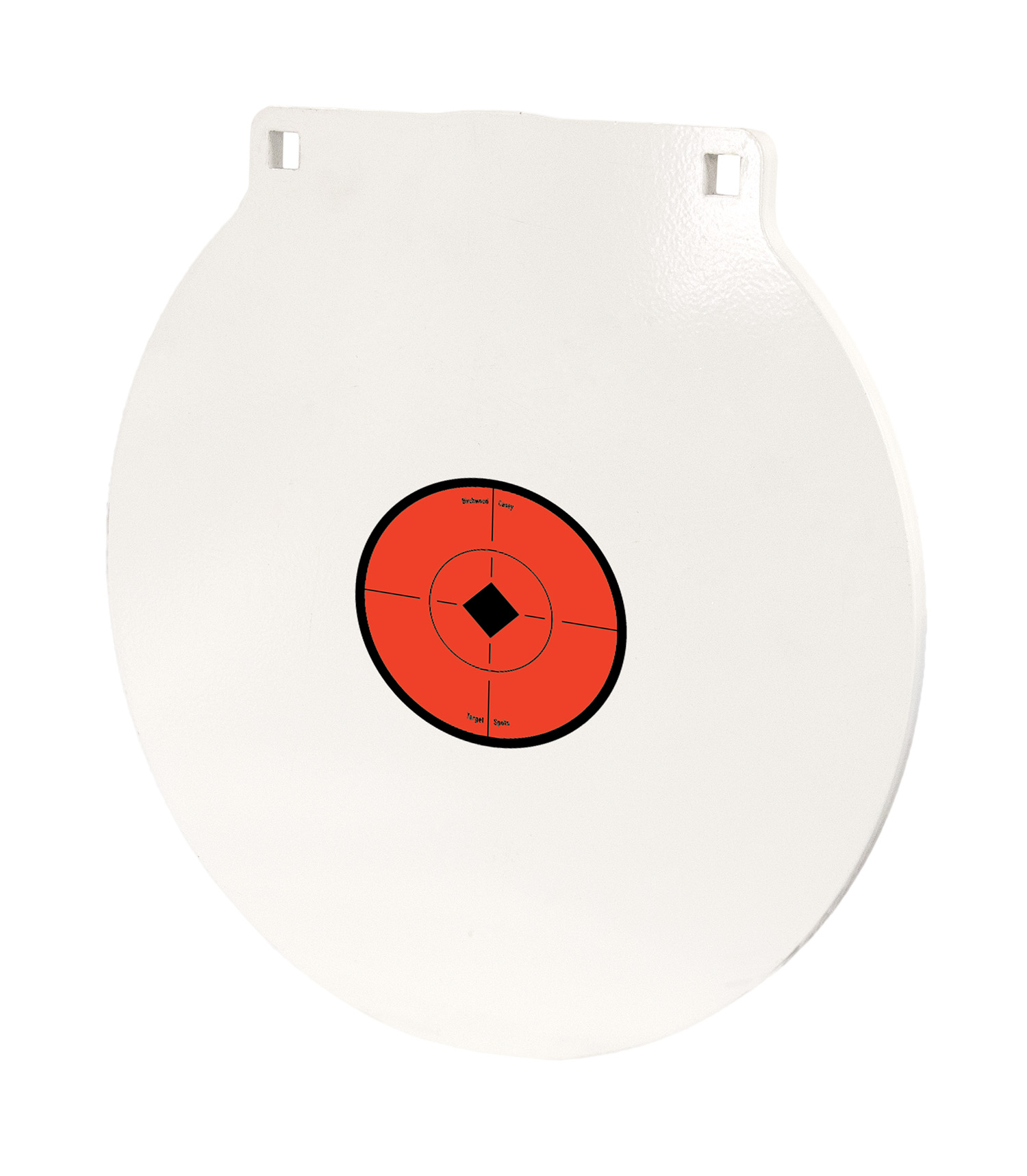 Birchwood Casey RND15 Round Steel Target Plate 15″ Centerfire Rifle/Handgun Target Black/Red/White NM500 Steel Hanging