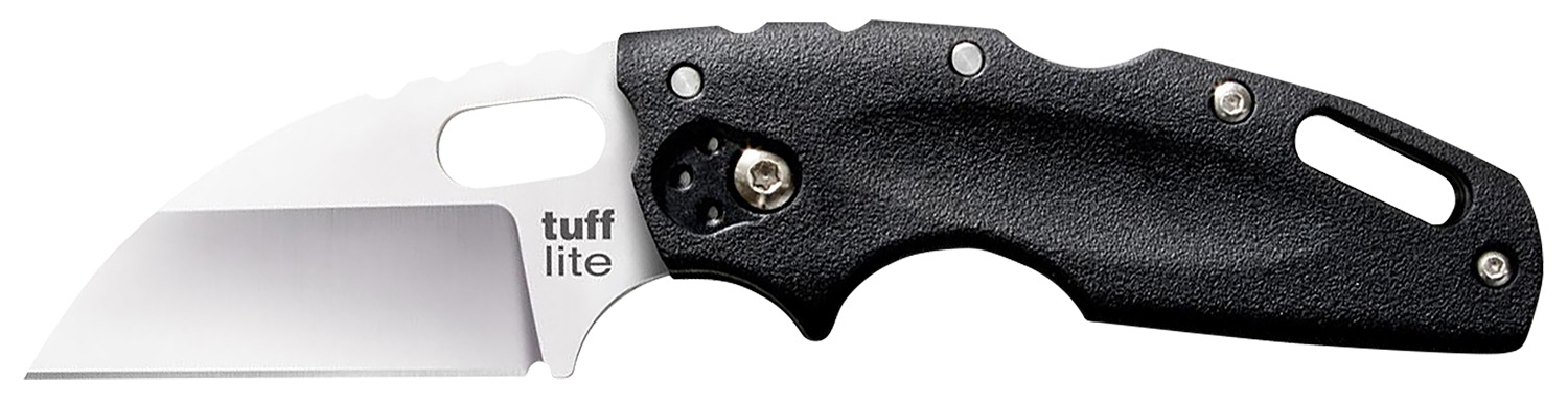 Cold Steel CS20LTZ Tuff Lite  2.50″ Folding Sheepsfoot Plain AUS-8A SS Blade, 3.50″ Black Textured Griv-Ex Handle