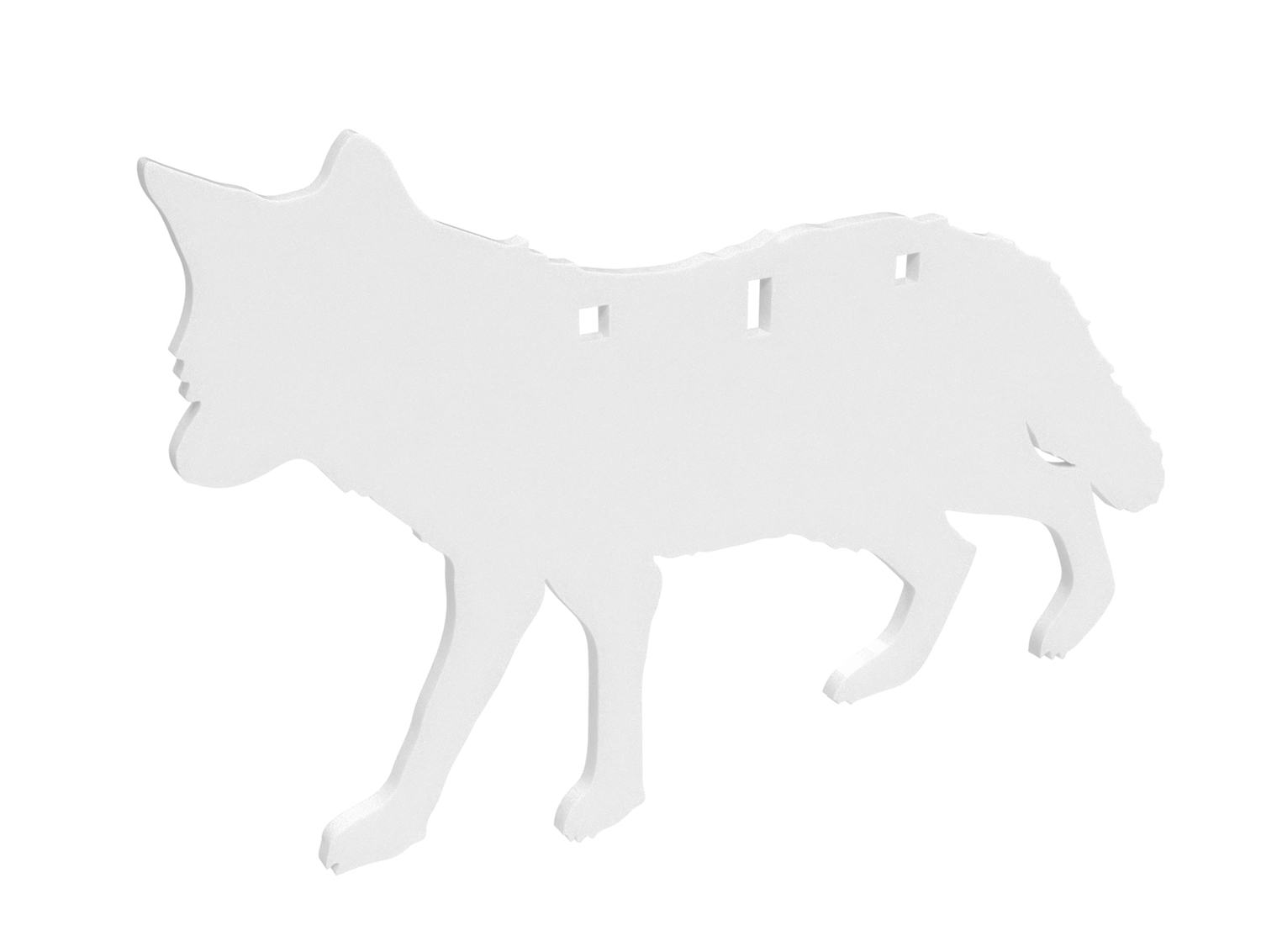 Birchwood Casey BC-47711 Centerfire Silhouette Coyote 3/8″ AR500 Steel Target