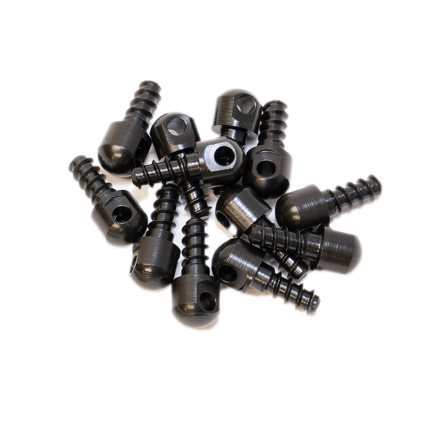 GrovTec US Inc GTHM60 Wood Screw Swivel Studs 0.5″ 12-Pack Black