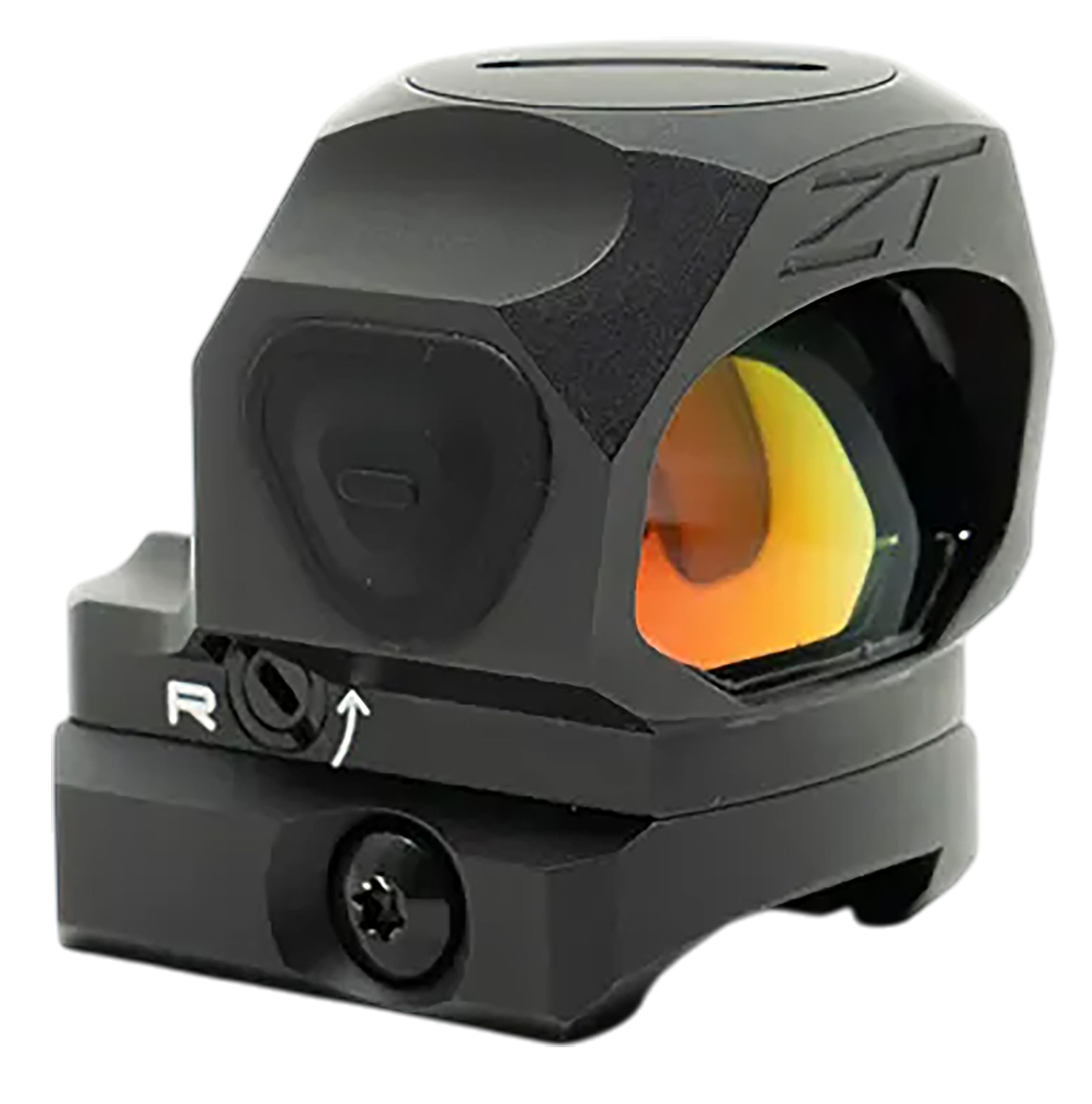 Zero Tech Optics TRAE28 Trace H.A.L.O Black 1x28mmx20mm 3 MOA Red Dot Reticle, Picatinny Rail/RMSc Footprint Mount