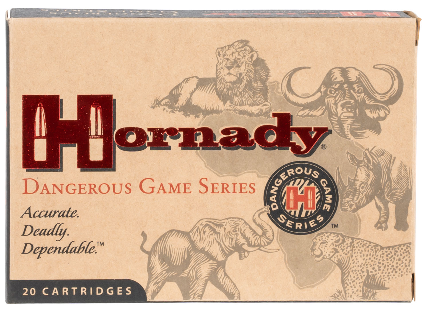 Hornady 8242 Dangerous Game 450-400NitroExpress 400gr Dangerous Game Solid 20 Per Box/6 Case