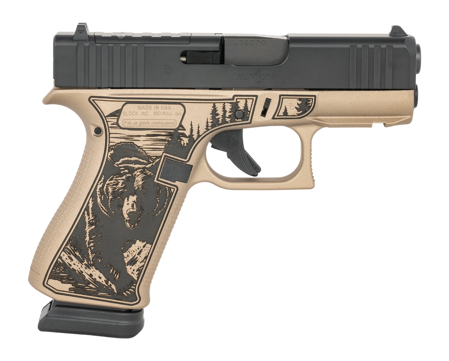 Glock UX4350204NR15ORKODK G43X 9mm Luger 15+1 3.41″ Steel Serrated Slide Ambidextrous