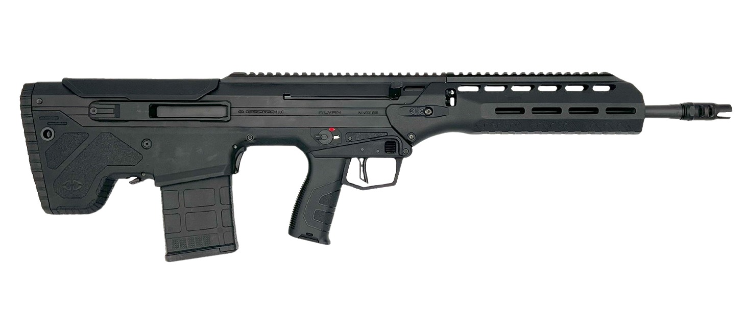 Desert Tech WLVRFA2020B WLVRN 308 Win/7.62 NATO 20+1 20″ Black Steel Threaded Barrel, Black Hard Coat Anodized Picatinny Rail Aluminum Receiver, M-LOK Handguard, Black Polymer Chassis, Ambidextrous