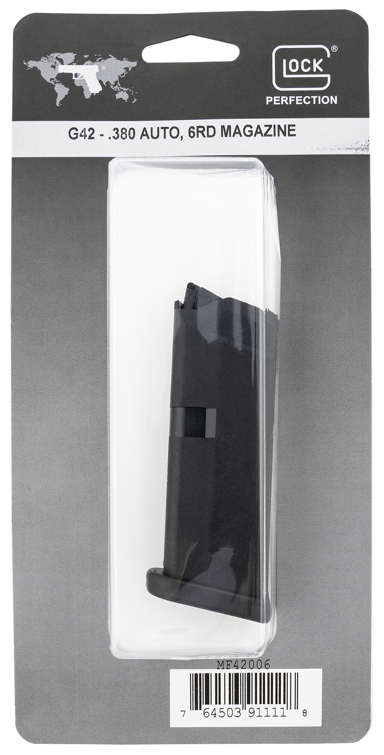 Glock MF42006 G42  6rd 380 ACP Black Polymer