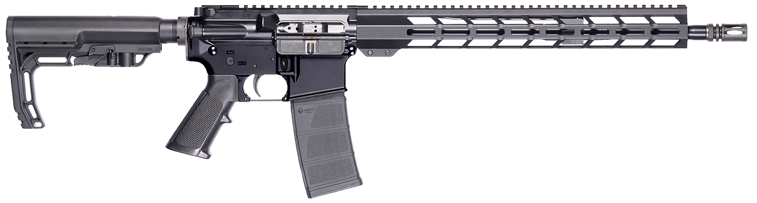 Patriot Ordnance Factory 02316 P-15 Base 5.56 NATO 10+1 16.50″ Black Anodized A2 Style Grip