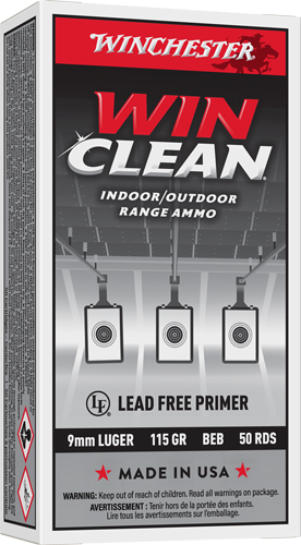WINCHESTER WINCLEAN 9MM LUGER – 115GR JSP 50RD 10BX/CS