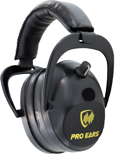 PRO EARS GOLD II 26 EAR MUFF – ELECTRONIC W/PADDED BASE BLK