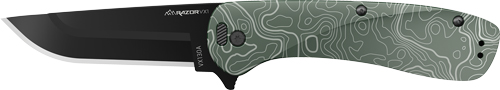 OUTDOOR EDGE RAZOR VX1 3″ FLDR – GREEN TOPO ALUM SPRING ASSIST