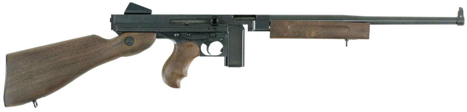 Thompson TM110S M1 Carbine Lightweight Carbine 45 ACP Caliber with 16.50″ Barrel, 10+1 Capacity (Stick), Blued Metal Finish, American Walnut Stock Wood Grip Right Hand