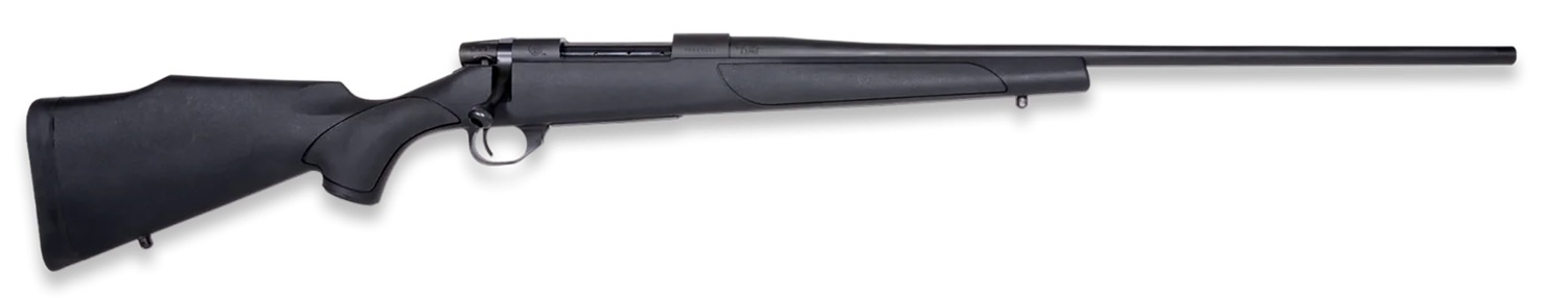 Weatherby VTX308NR18T Vanguard Obsidian 308 Win 4+1 18″ Blued Threaded Barrel, Blued Stainless Steel Drilled & Tapped Receiver, Black Monte Carlo Synthetic Stock