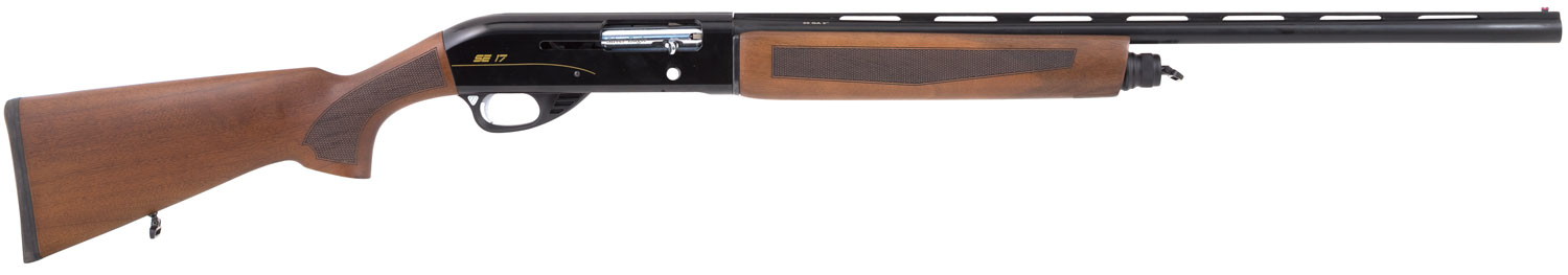 Silver Eagle Arms SE171228 SE17  Semi-Auto 12 Gauge 4+1 3″ 28″ Vent Rib Barrel Black Rec Turkish Walnut Stock Right Hand (Full Size)