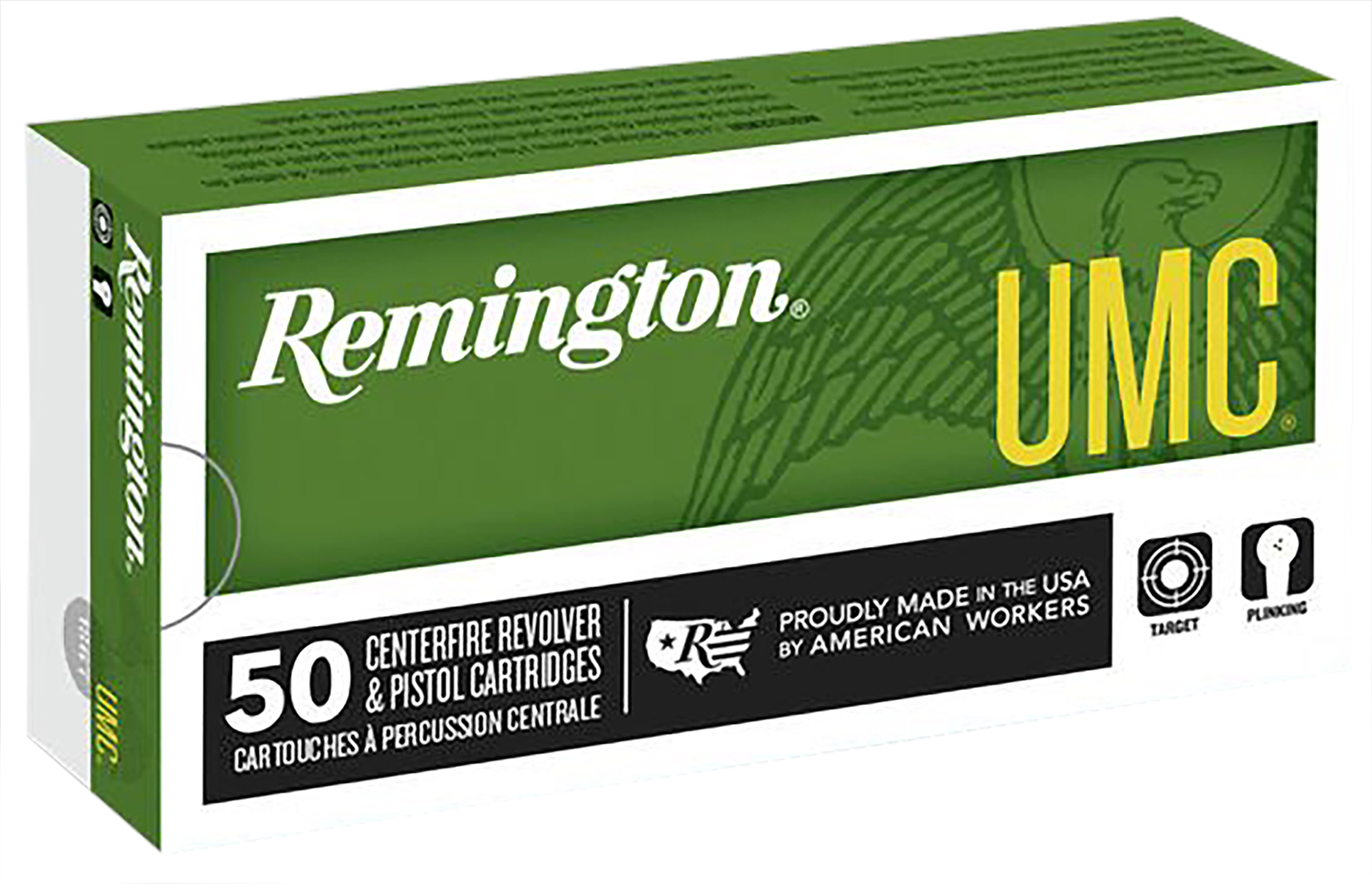 Remington Ammunition 23724 UMC 38Special 158gr Lead Round Nose 50 Per Box/10 Case