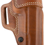 Galco AV212R Avenger  OWB Tan Leather Belt Slide Fits 1911 5″ w/wo Red Dot Right Hand
