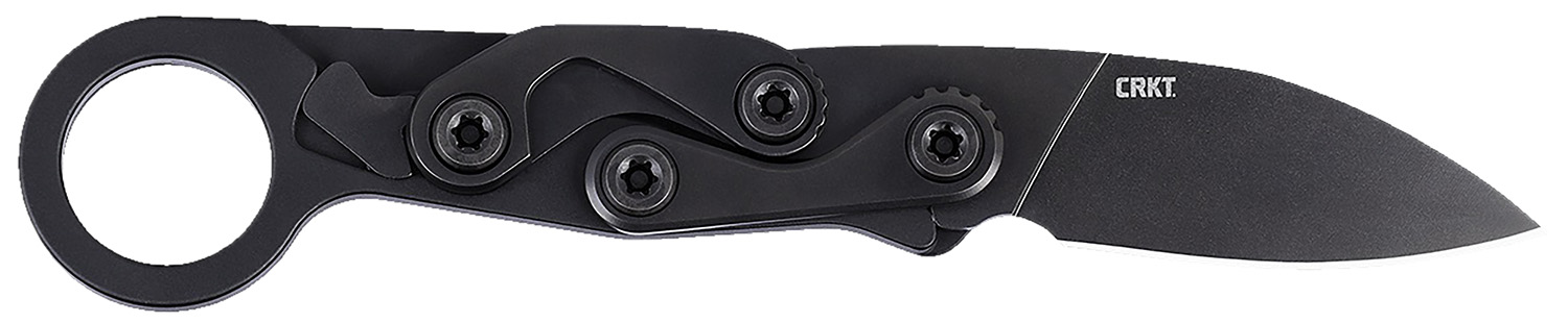 CRKT 4050K Provoke EDC EDC 2.47″ Folding Black Oxide Plain Satin D2 Steel Blade, Black Aluminum Handle
