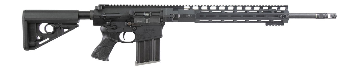 Larue Tactical LTMRGGA308W145 LT10  308 Win 20+1 14.50″ Black Threaded Barrel, Black Aluminum Receiver w/Picatinny Rail, M-LOK Handguard, Larue R.A.T Black Polymer Stock, A-PEG Grip