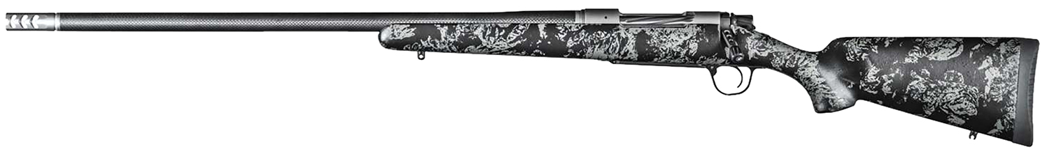 Christensen Arms 8010632000 Ridgeline FFT 7mm PRC 3+1 22″ Carbon Fiber/Threaded Barrel, Stainless Steel Cerakote Rec, Black with Gray Accents Stock (Left Hand)