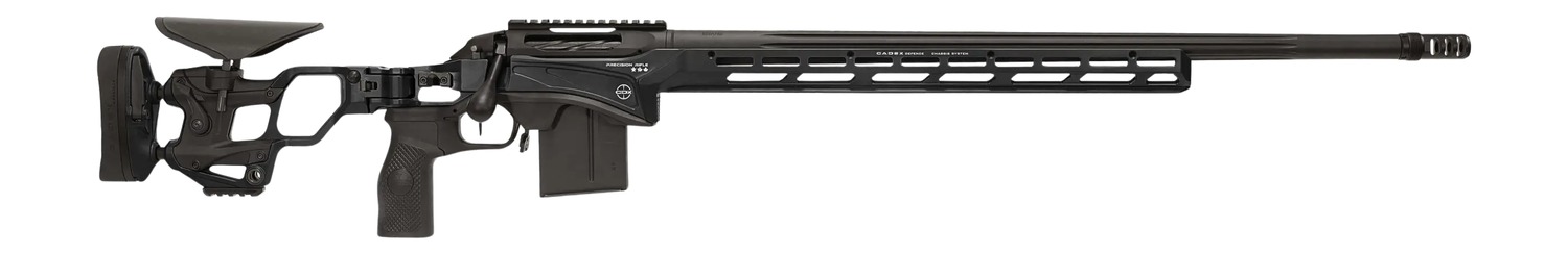 Cadex Inc CDXSSPRO6526CP20I2B1N CDX-SS Seven S.T.A.R.S. Pro 6.5 Creedmoor 10+1 26″ Black DLC Fluted Threaded Barrel, Black Cerakote Receiver, ARCA Rail, M-LOK Handguard, Black Adjustable Folding Butt