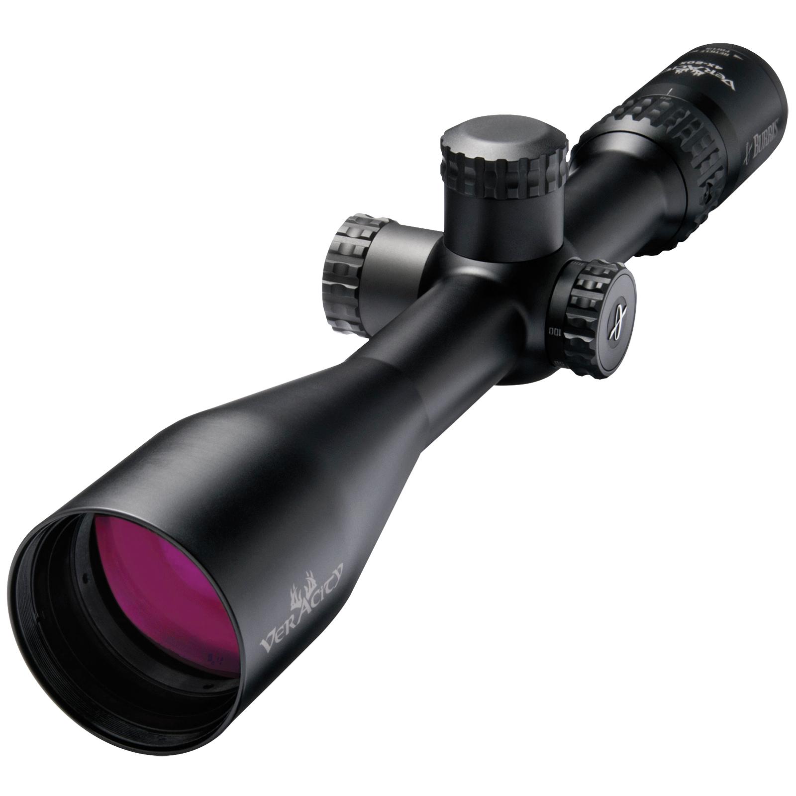 Burris Veracity Rifle Scope – 4-20x50mm Ballistic E1 FFP Varmint Reticle Matte Tall Capped Knobs
