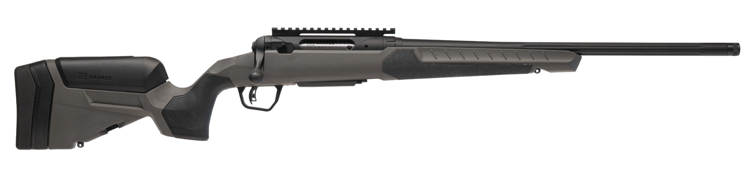 Savage Arms 32541 110 Core Hunter 25-06 Rem 4+1 20″ Fluted Barrel, Flat Dark Gray AccuStock w/AccuFit V2 Synthetic Stock, Right Hand