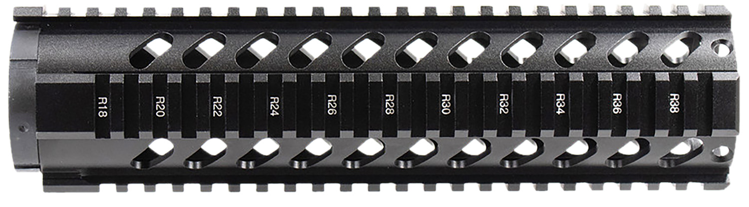 Aim Sports MT061 AR Handguard 10″ Mid-Length Style Made of Aluminum with Black Anodized Finish & Quad Rail