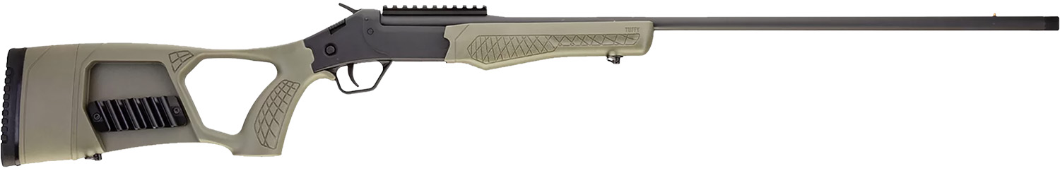 Rossi SSPTKY Tuffy Turkey 410 Gauge 1rd 3″ 26″ Alloy Steel Barrel & Receiver w/Matte Black Finish, Synthetic OD Green Fixed Thumbhole Stock w/Shell Holder (Youth)
