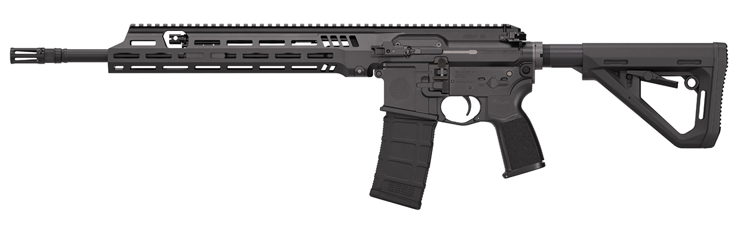 Sig Sauer R516G3556N16B 516 G3 Mohawk 5.56 NATO 30+1 16″ Black FNC Barrel, Black Anodized Alloy Receiver w/Picatinny Rail, M-LOK Handguard, Black Polymer Stock, Textured Grip, Ambidextrous