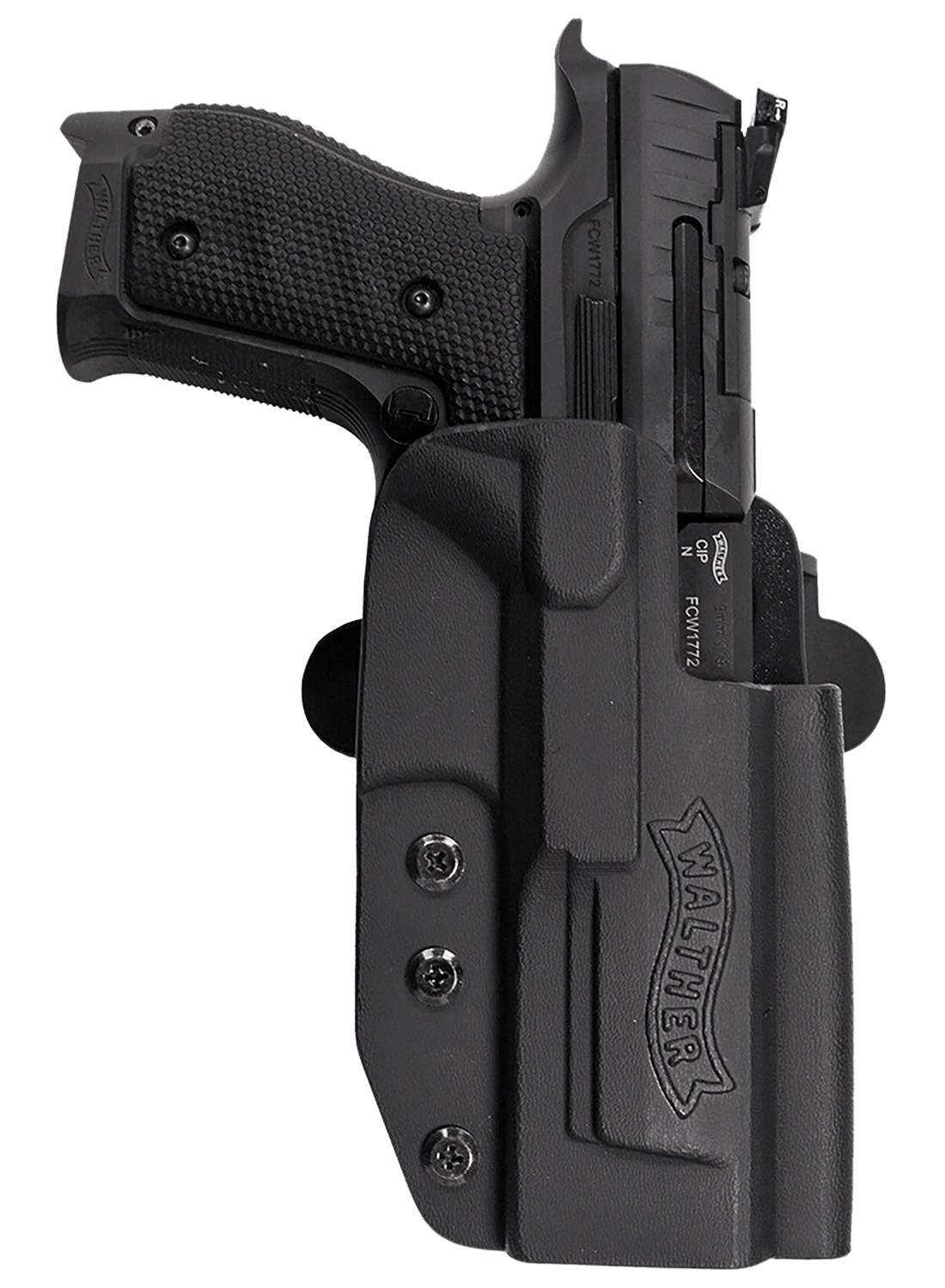 Walther Arms 5130217 PPQ Q5 Match Steel Frame OWB Holster Black Kydex Belt Slide