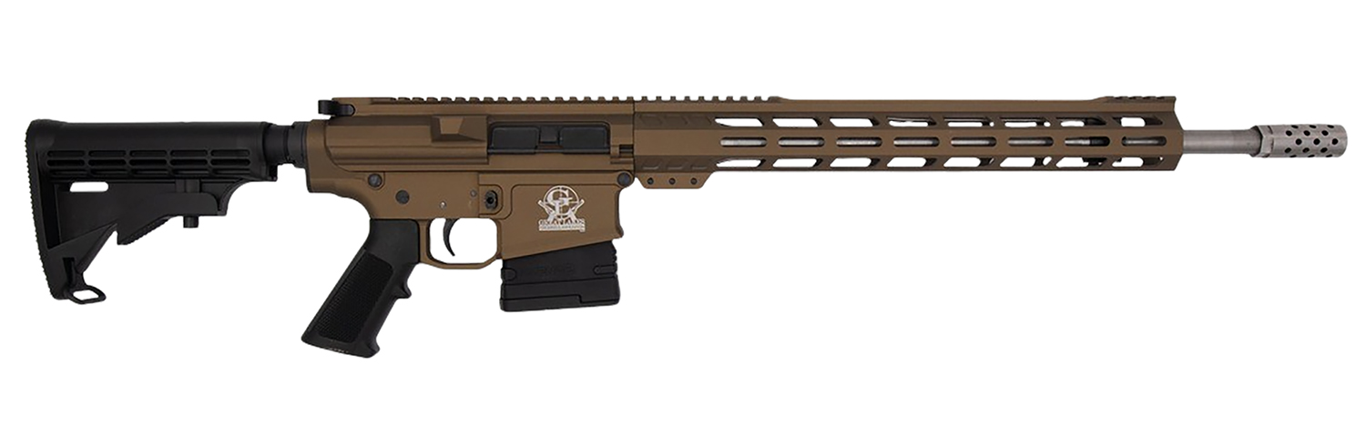 Great Lakes Firearms GL10308SSBRZ GLFA 308 Win 10+1 18″ Stainless Threaded Barrel, Bronze Cerakote Picatinny Rail Aluminum Receiver, 6 Position Mil-Spec Black Synthetic Stock, Mil-spec Polymer Grip