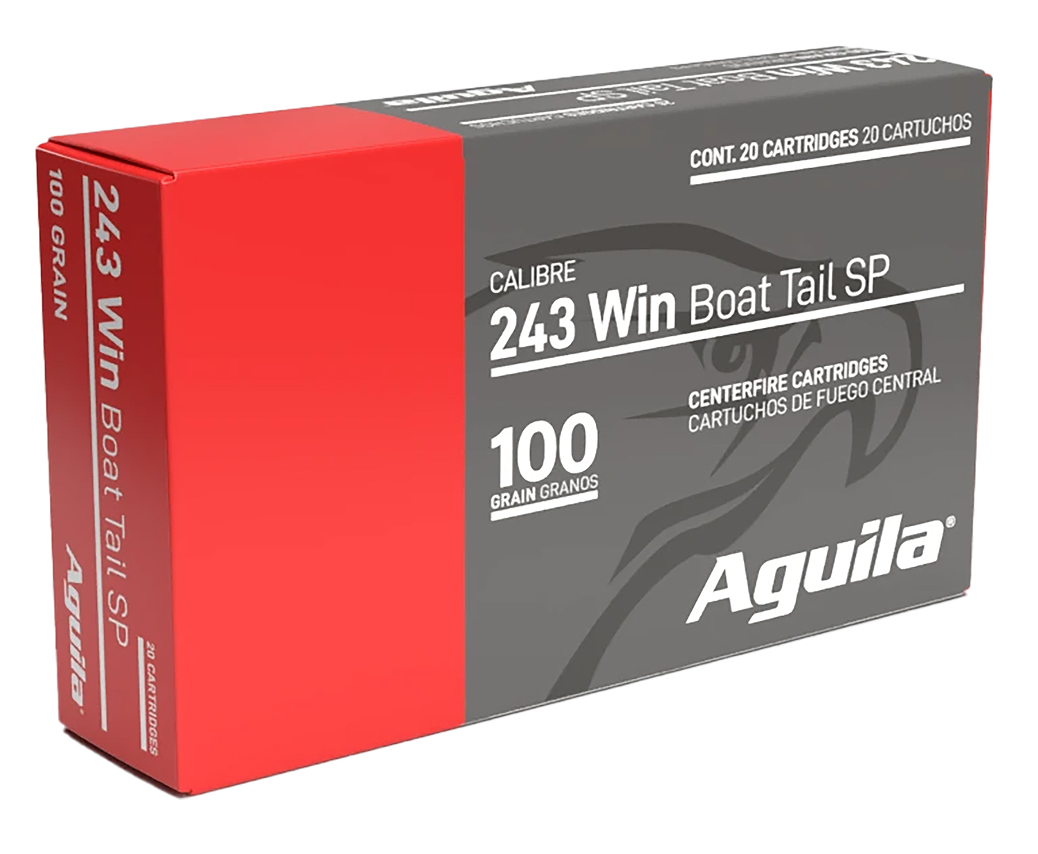 Aguila 8047AG 243Win 100gr InterLock Boat Tail Soft Point 20 Per Box/10 Case