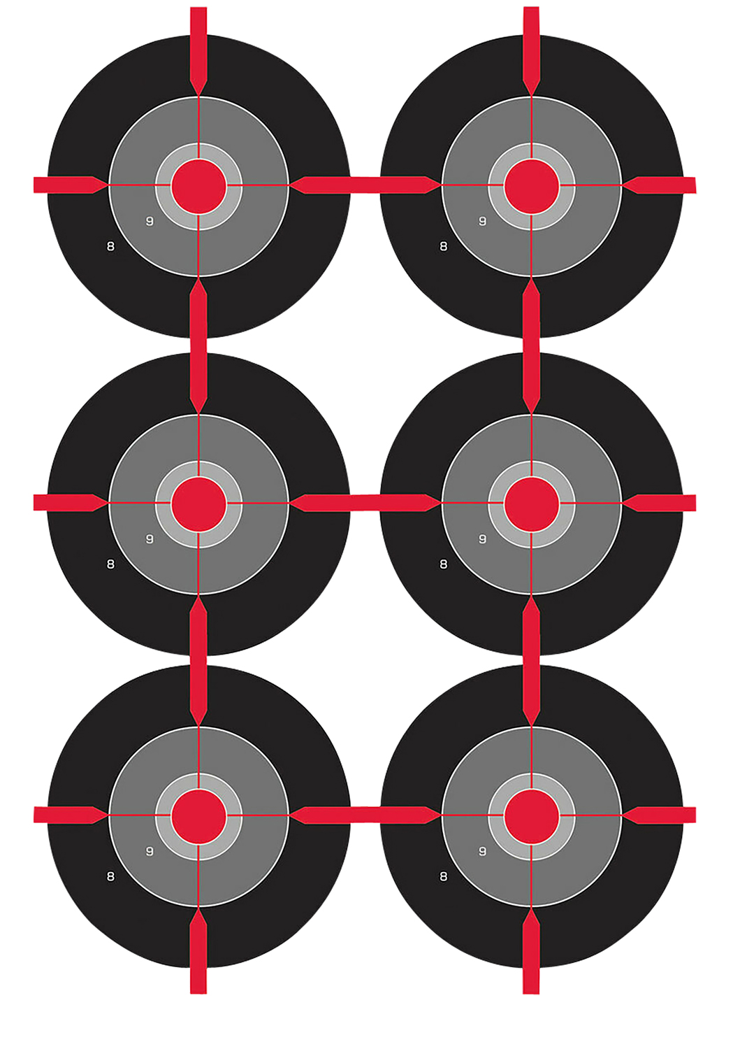 Birchwood Casey 35703 Dirty Bird  Bullseye Tagboard Target 12″ x 18″ 100 Per Pkg