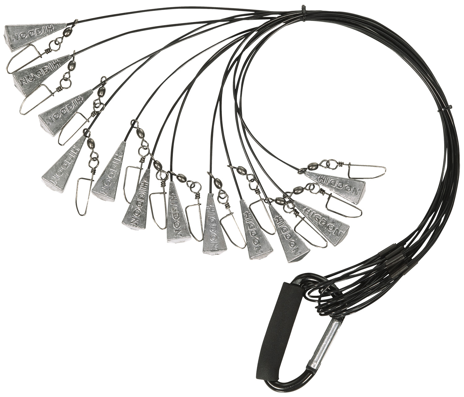 Higdon Outdoors 30323 Battleship Rig  Black 36″ Long 12 Pack