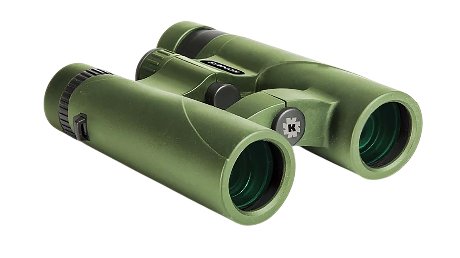 Konus 2012 Orient 10x25mm Center Focus, Green Aluminum w/Rubber Armor
