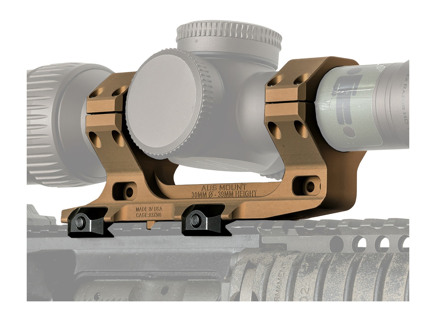 REPTILIA 100122 AUS 30MM OPTIC MOUNT 1.54″ FDE