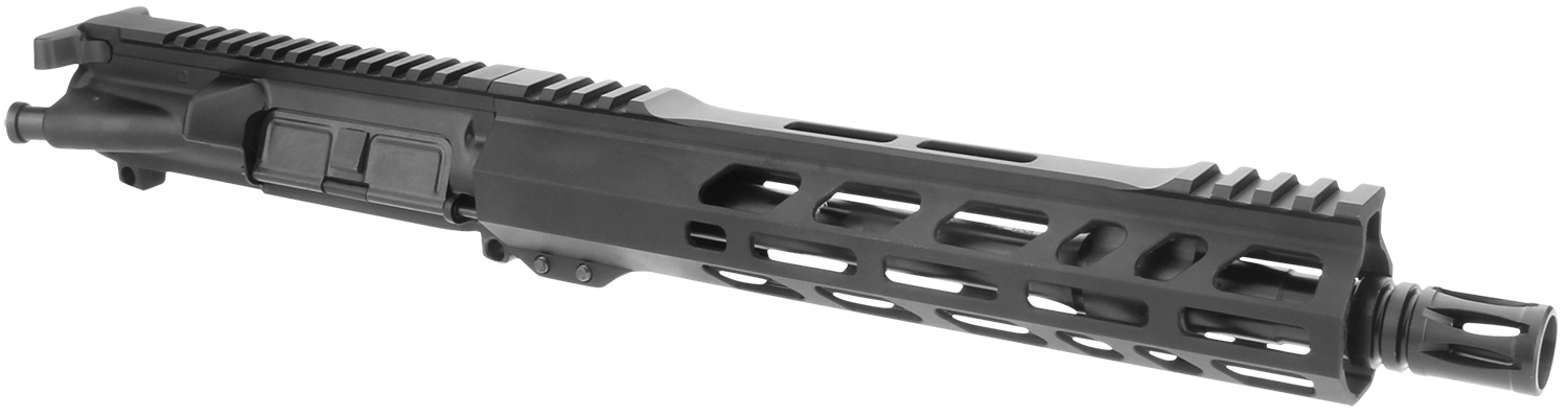 TacFire BU-556-10 Pistol Upper Assembly  5.56x45mm NATO Caliber with 10″ Black Nitride Barrel, Black Anodized 7075-T6 Aluminum Receiver & M-LOK Handguard for AR-Platform  Includes Bolt Carrier Group