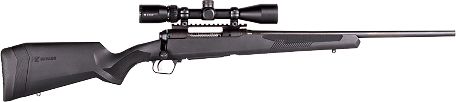 Savage Arms 57301 110 Apex Hunter XP 204 Ruger 4+1 20″, Matte Black Metal, Synthetic Stock, Vortex Crossfire II 3-9x40mm Scope
